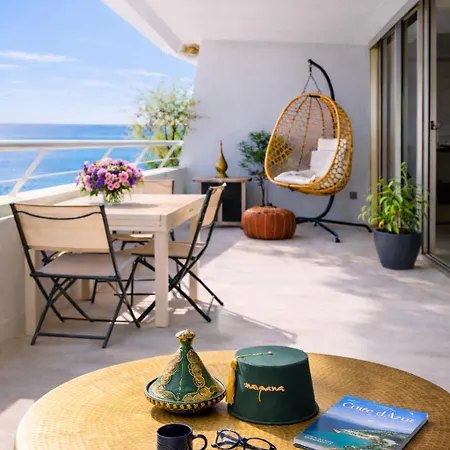 Διαμέρισμα Le Balcon Des Anges Vue Panoramique Sur L 'azur Parking Gratuit Villeneuve-Loubet