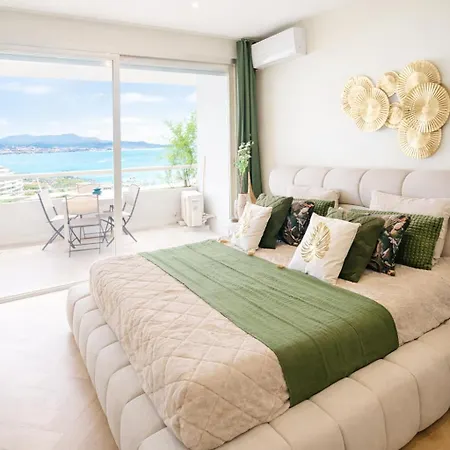 Διαμέρισμα Le Balcon Des Anges Vue Panoramique Sur L 'azur Parking Gratuit *